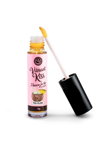 Gloss sexe oral vibrant Pina Colada 100% comestible - SP3687