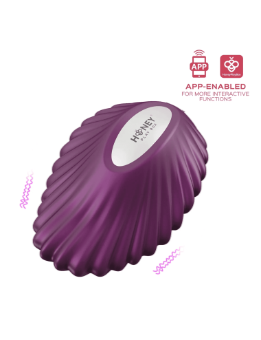 Pearl Violet - Vibromasseur magnétique contrôlé par application