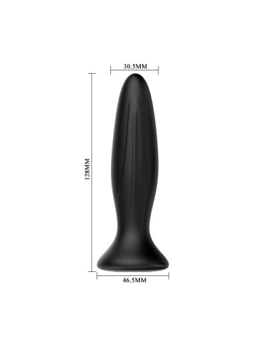 MR PLAY - PLUG ANAL VIBRATEUR NOIR RECHARGEABLE