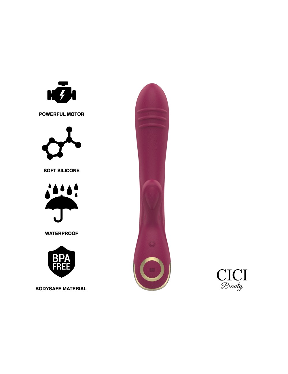 CICI BEAUTY - VIBRATEUR LAPIN EN SILICONE PREMIUM