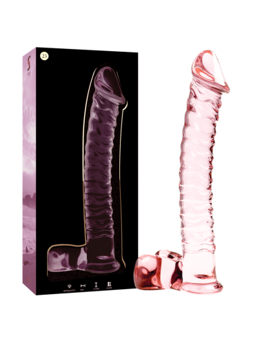 NEBULA SERIES BY IBIZA - MODÈLE 23 GODE EN VERRE BOROSILICATE ROSE 21.5 CM -O- 4 CM