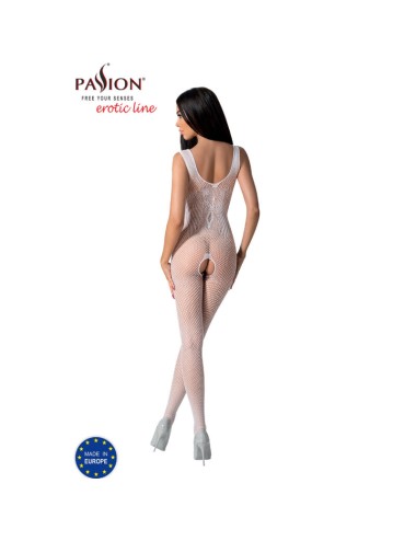 PASSION - BS098 BODYSTOCKING BLANC TAILLE UNIQUE