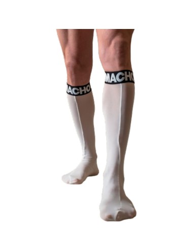 MACHO - CHAUSSETTES FINES TAILLE UNIQUE BLANCHE