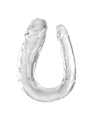 KING COCK - DOUBLE TROUBLE DOUBLE GODE 44 CM TRANSPARENT