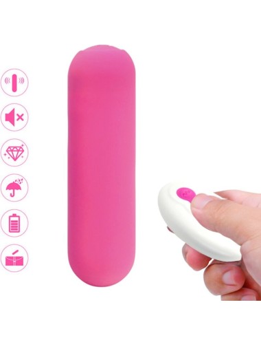 ARMONY - SPLASH JOIE VIBRATEUR BULLET TÉLÉCOMMANDE EN SILICONE 10 VIBRATIONS 75 X 19 CM ROSE