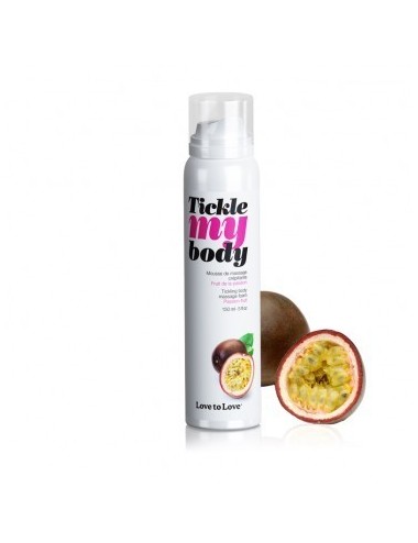 Tickle My Body mousse de massage fruit de la passion 150ML - LTL-01700 - Huiles de massage - Love to Love
