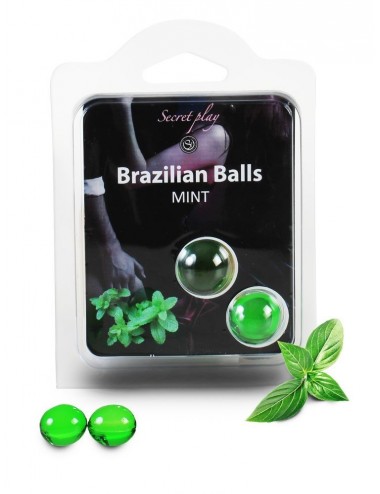Boules pour massage à la menthe Duo Brazilian Balls 3385-8 - BZ-03267 - Huiles de massage -