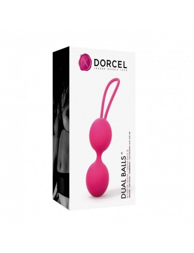 Sextoys - Boules de Geisha - Boules de Geisha en silicone doux Dorcel Dual Balls couleur Rose - Dorcel