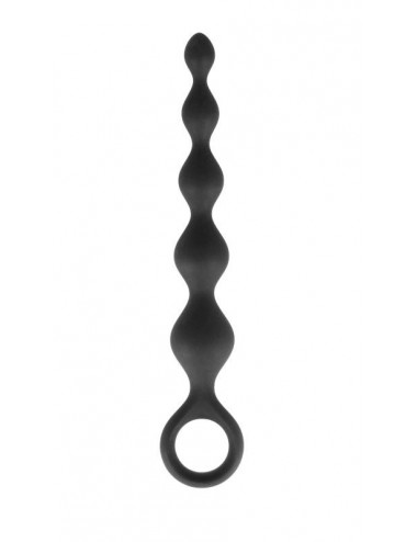 Sextoys - Plugs - Chaine Anale en silicone Dorcel Deep Feel couleur noir - Dorcel