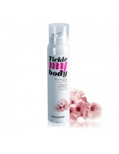 La mousse de massage Tickle My Body Fleur de Cerisier 150ML - LTL-04526 - Huiles de massage - Love to Love