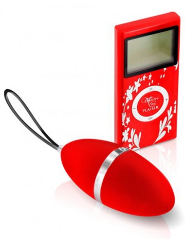 Sextoys - Oeufs Vibrants - Oeuf vibrant rouge 10 vitesses télécommande écran LCD - CC5720000030 - Plaisirs Secrets