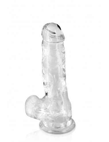 Sextoys - Godes & Plugs - Gode jelly transparent ventouse taille m 17.5cm - cc570123 - Pure Jelly