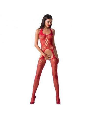 Lingerie - Combinaisons - Passion woman bs059 bodystocking rouge taille unique - Passion Woman Bodystockings