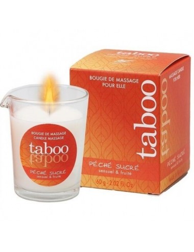 Taboo bougie massage femme peche sucre odeur nectarine - Lubrifiants - Ruf