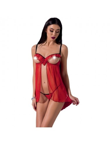 PASSION FEMME CHERRY CHEMISE TAILLE S / M
