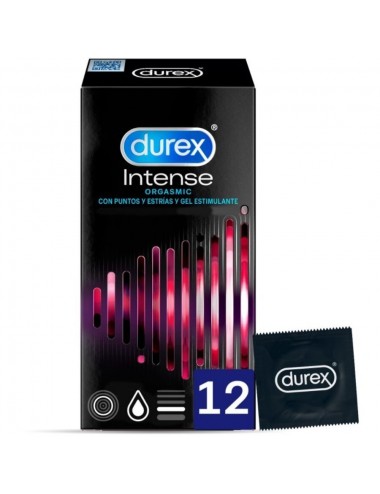 DUREX INTENSE ORGASMIC 12 PIECES - Plaisirs Intimes - Durex Condoms