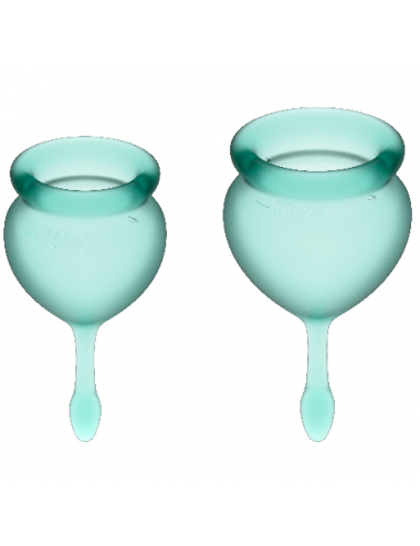 SATISFYER FEEL GOOD COUPE MENSTRUELLE VERT FONCE 15 20ML - Hygiène - SATISFYER MENSTRUAL CUPS