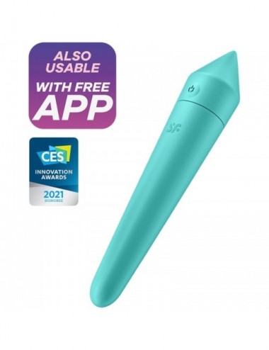 Sextoys - Oeufs Vibrants - SATISFYER ULTRA POWER BULLET 8 - TURQUOISE - SATISFYER CONNECT